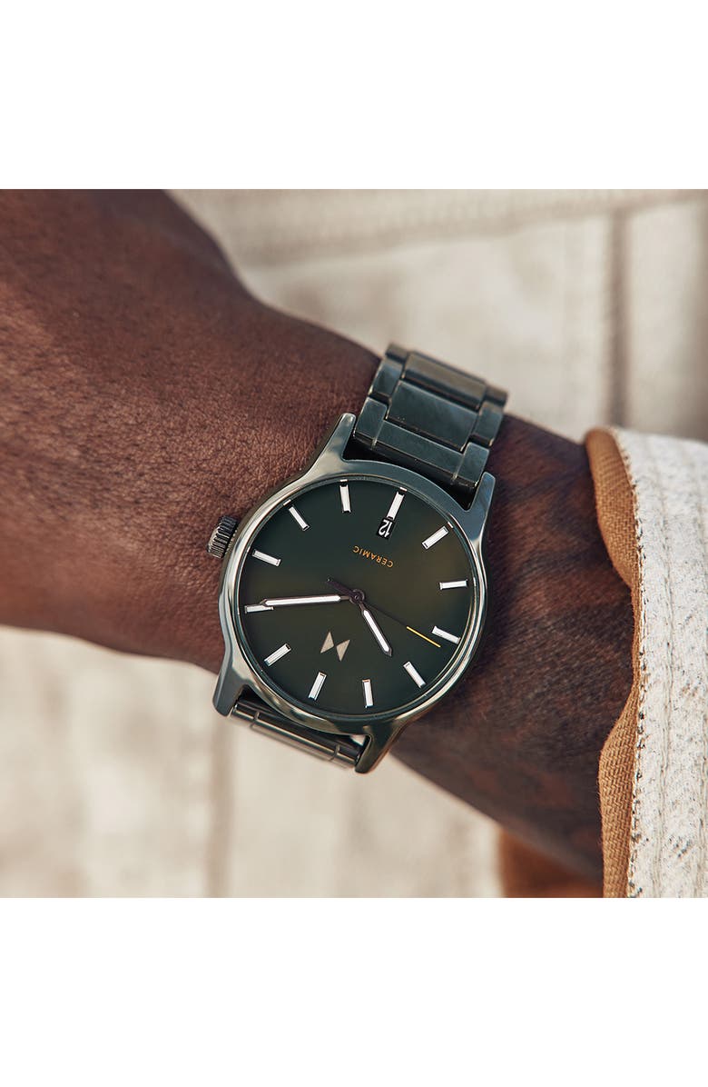 MVMT Classic II Ceramic Bracelet Watch, 44mm, Alternate, color, 