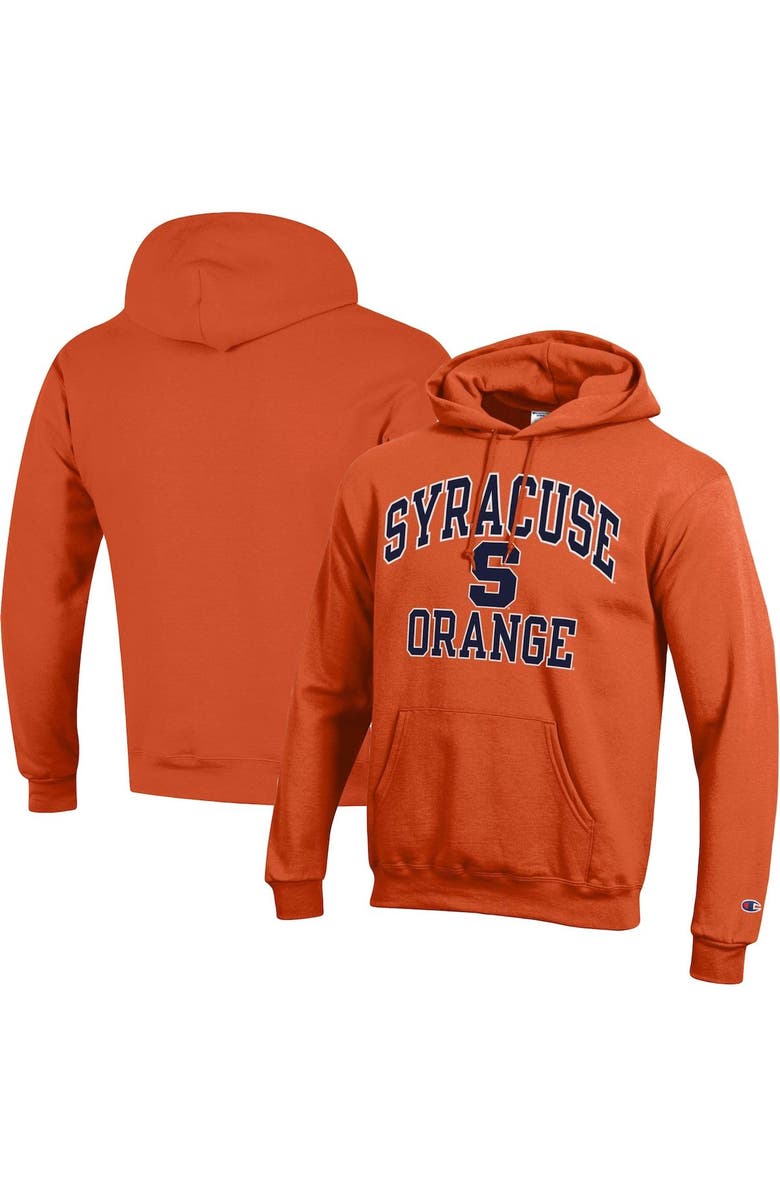 Champion Men's Champion Orange Syracuse Orange High Motor Pullover Hoodie, Main, color, 
