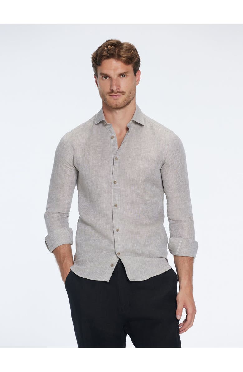 Moeva James - Linen Shirt, Alternate, color, Grey