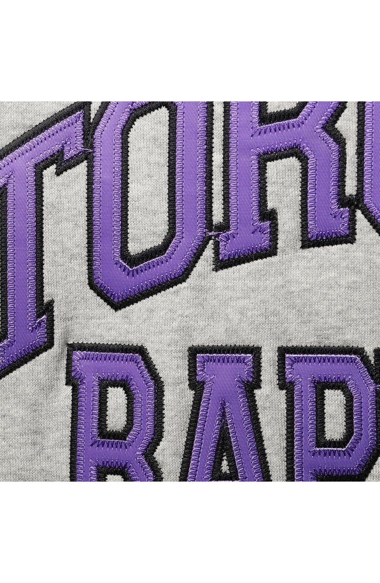 Mitchell & Ness Men's Mitchell & Ness Vince Carter Heathered Gray Toronto Raptors Big & Tall Name & Number Pullover Hoodie, Alternate, color, 