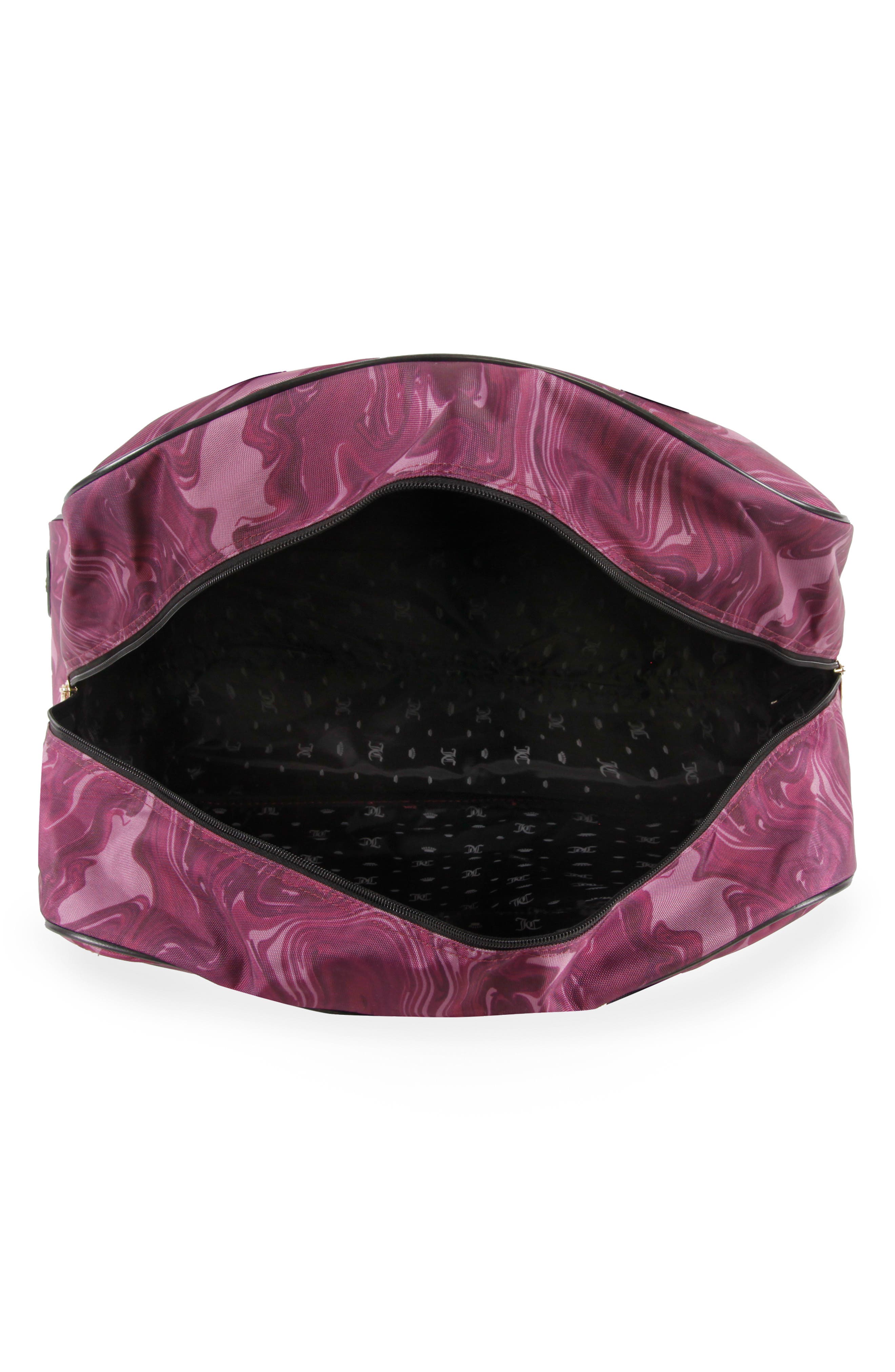 Libra Rolling Duffle Bag, Alternate, color, BURGUNDY MARBLE