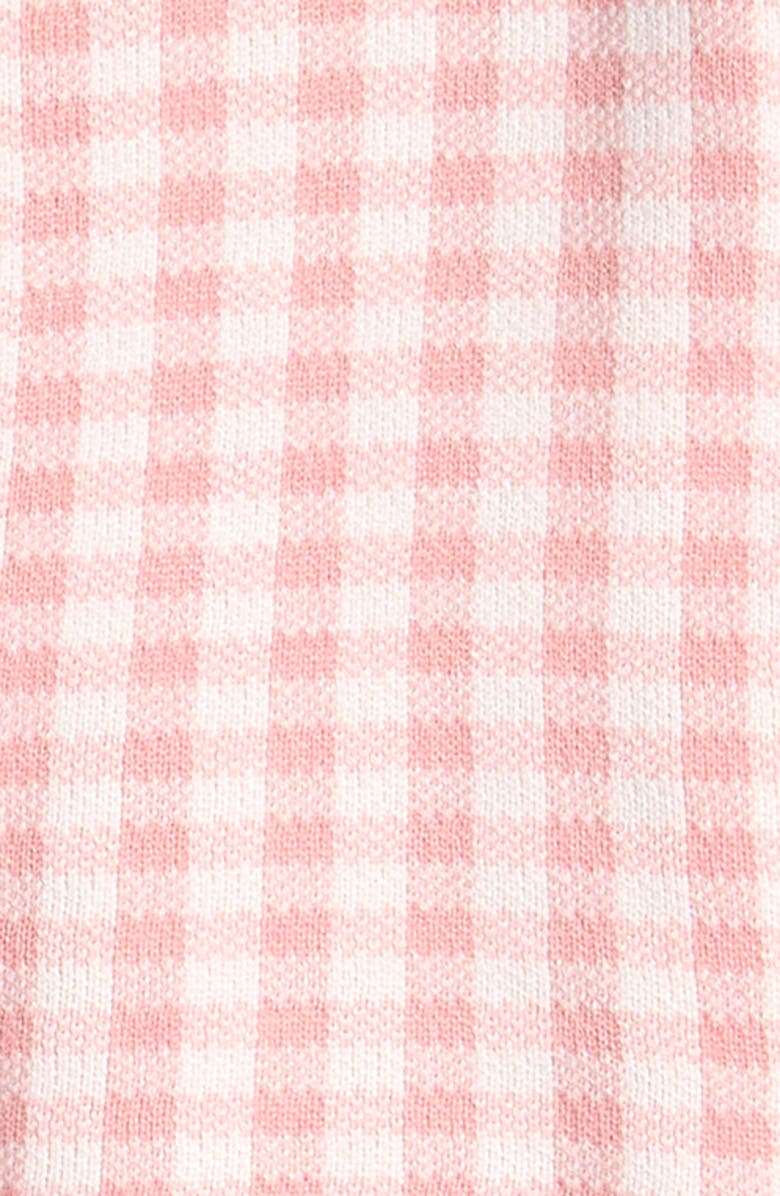 Lola + The Boys Kids' Gingham Check Faux Gem Sweater & Skirt Set, Alternate, color, 