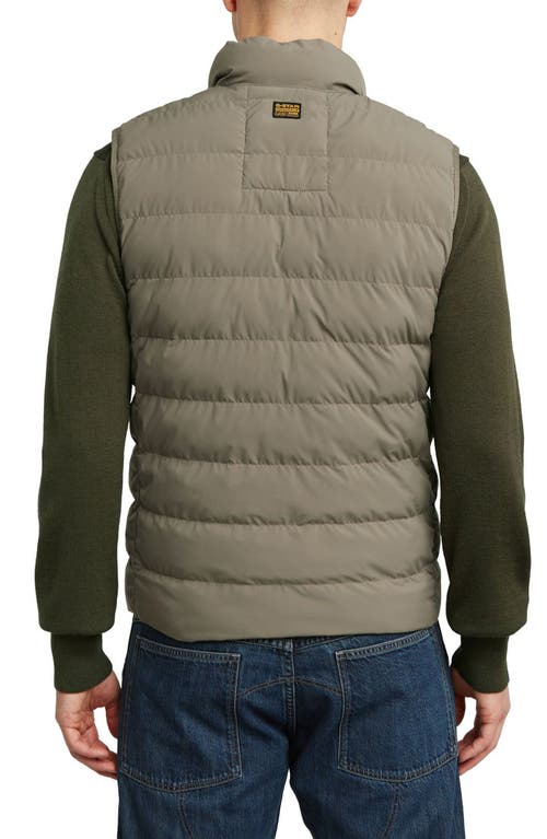 G-star Foundation Quilted Liner Vest In Brown