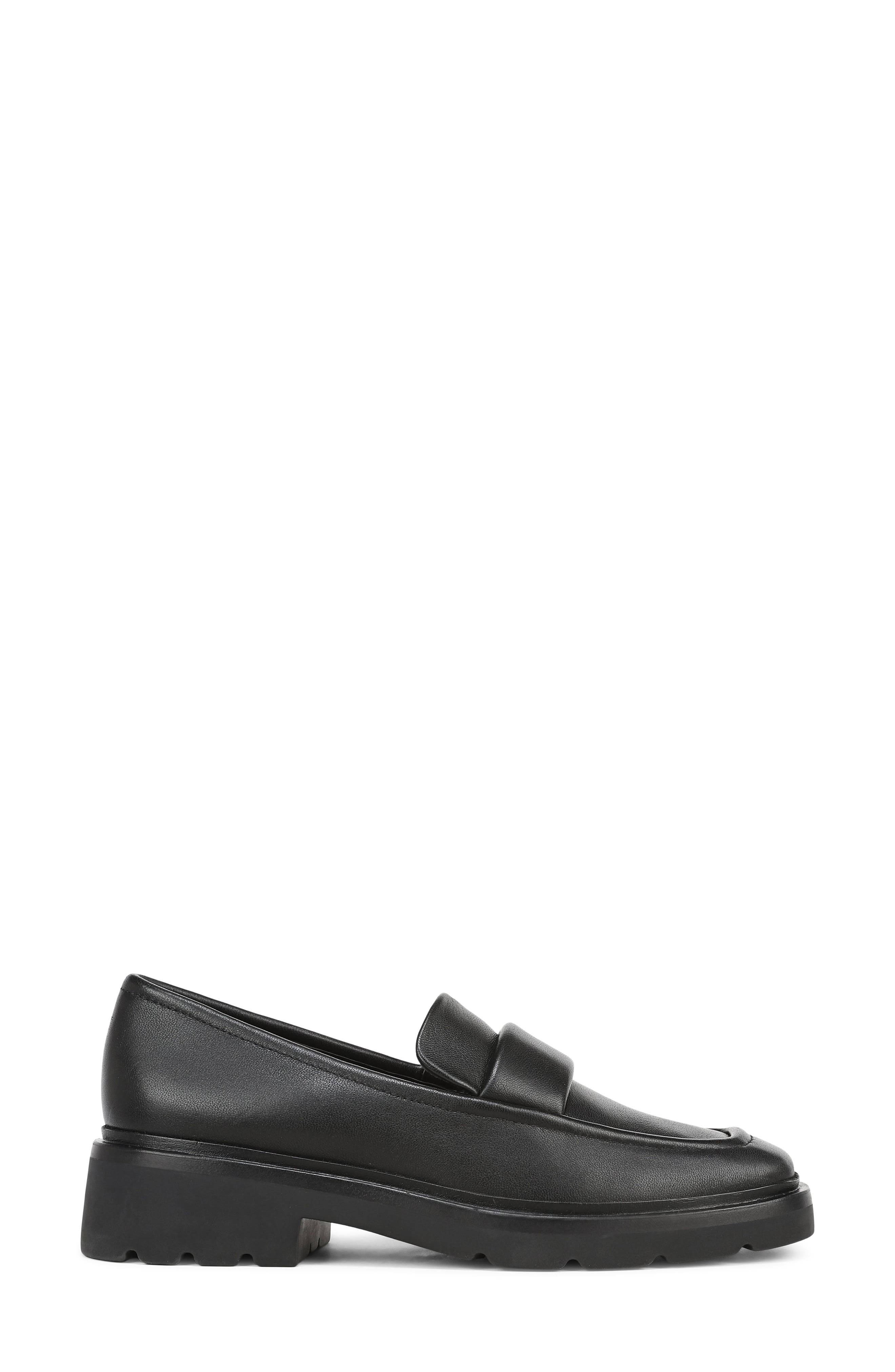 Robinb Leather Penny Loafer, Alternate, color, BLACK