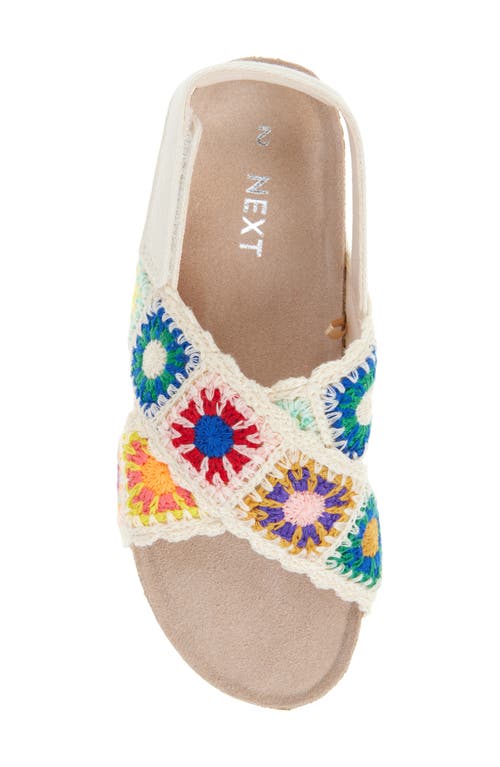 Next Kids' Crochet Boho Sandal In Multicolor Crochet