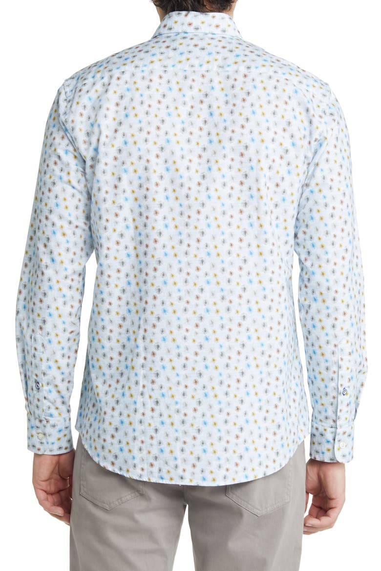 harold dress shirt Harold Powell 15 1/2 32/33 Man's Dress Shirt Blue Check Cotton
