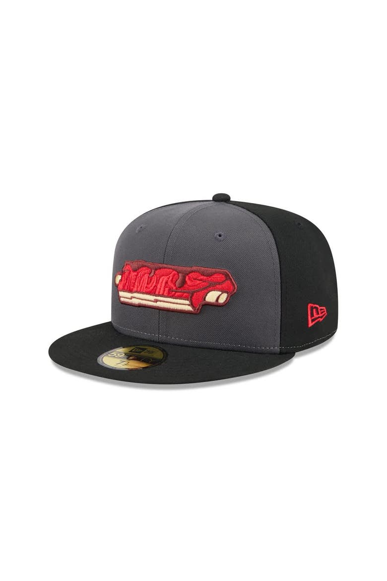 Men's New Era  Gray Memphis Redbirds Theme Nights 59FIFTY Fitted Hat, Alternate, color, Gray