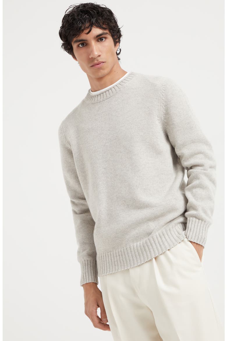 Cashmere sweater, Alternate, color, Stone Grey