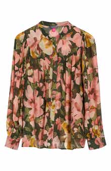 Floral Raglan Sleeve Top