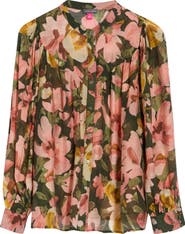 Vince Camuto Floral Raglan Sleeve Top