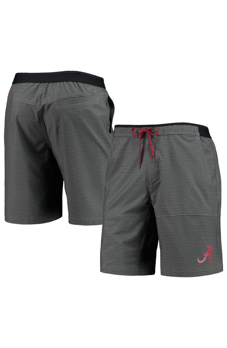 Columbia Men's Columbia Heathered Gray Alabama Crimson Tide Twisted Creek Omni-Shield Shorts, Main, color, 