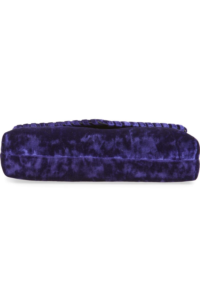 Rebecca Minkoff Whipstitch Velvet Clutch, Alternate, color,