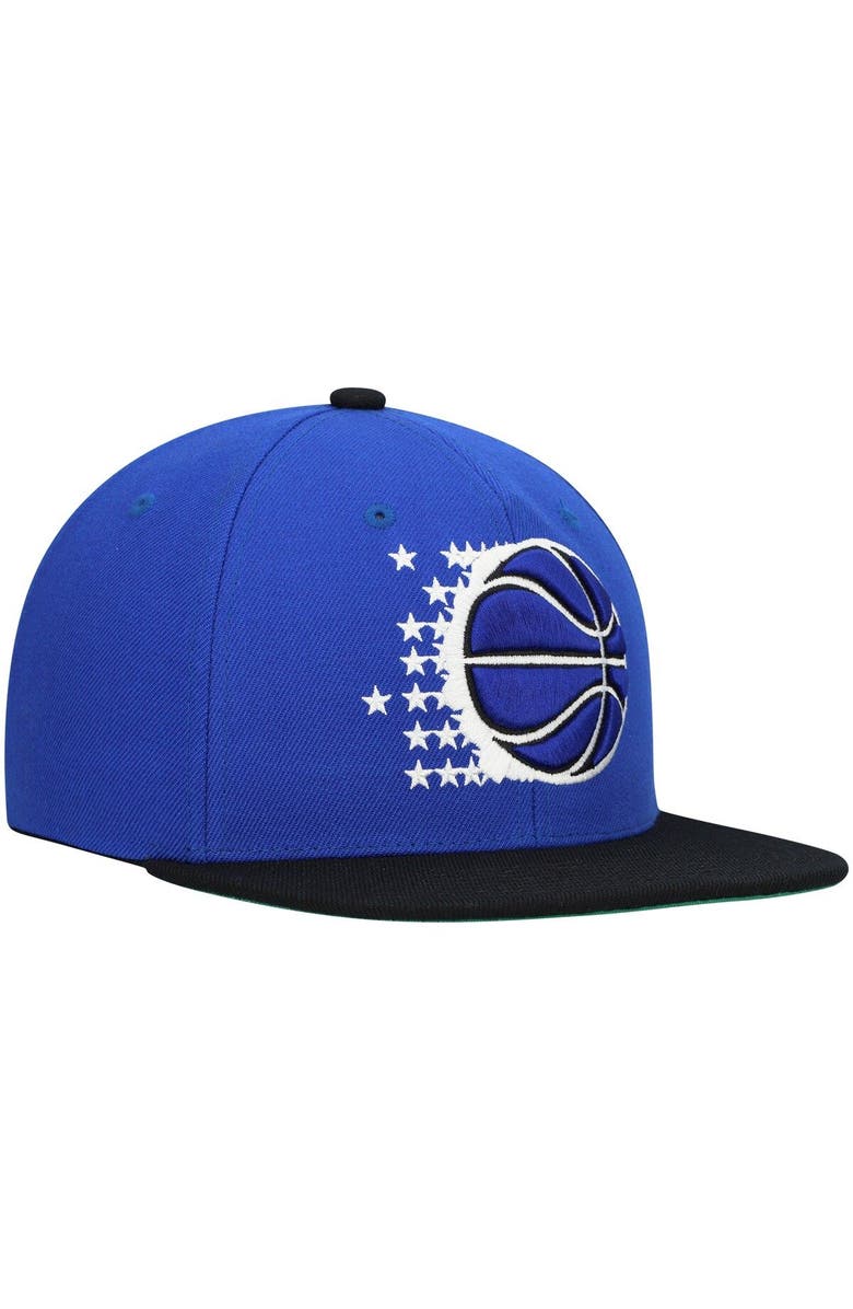 Mitchell & Ness Men's Mitchell & Ness Blue/Black Orlando Magic Hardwood Classics Team Two-Tone 2.0 Snapback Hat, Alternate, color, 
