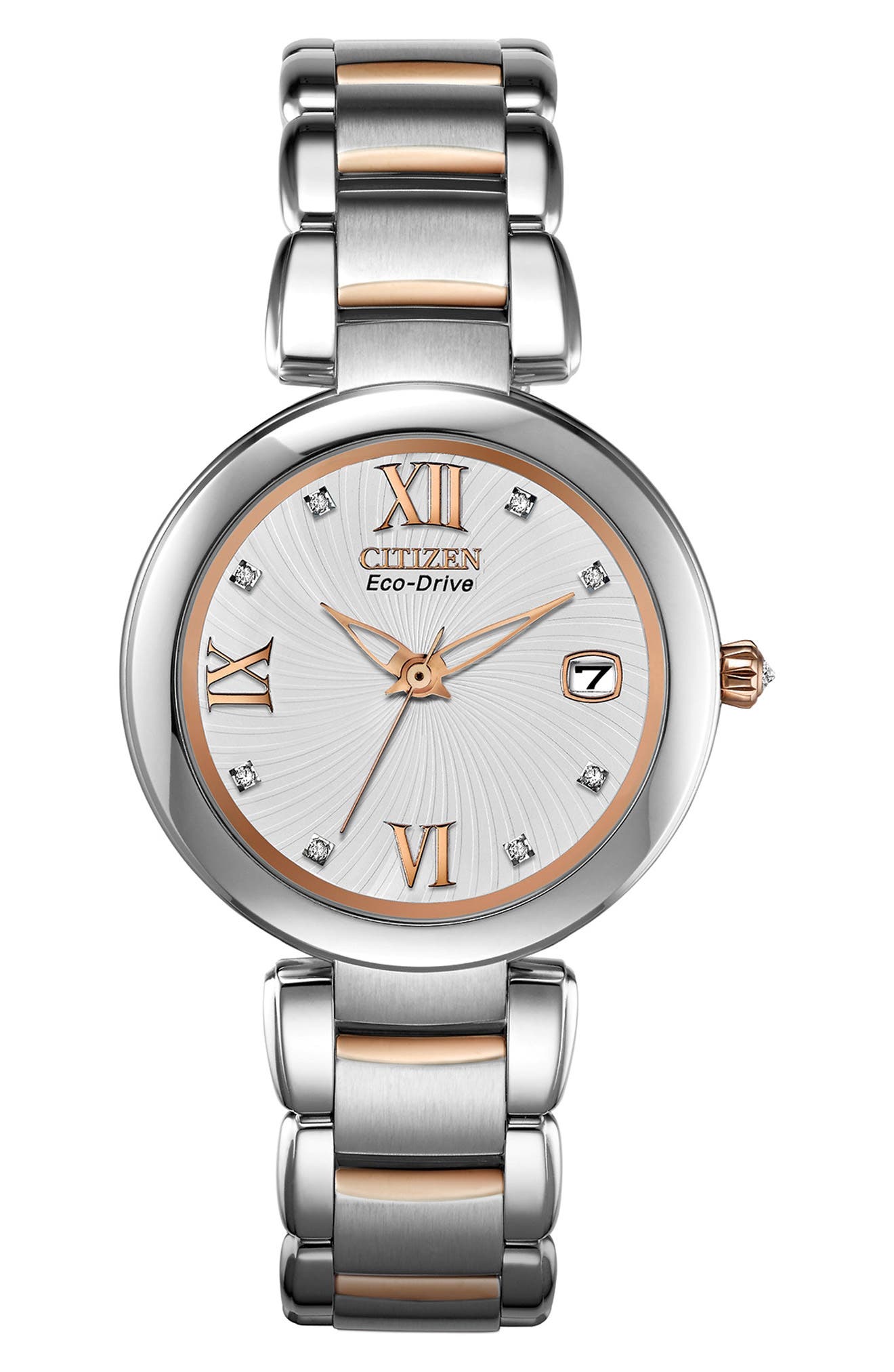 Citizen Women's Marne Diamond Dial Bracelet Watch, 33mm