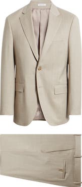 Peter Millar Flynn Classic Fit Tan Wool Suit