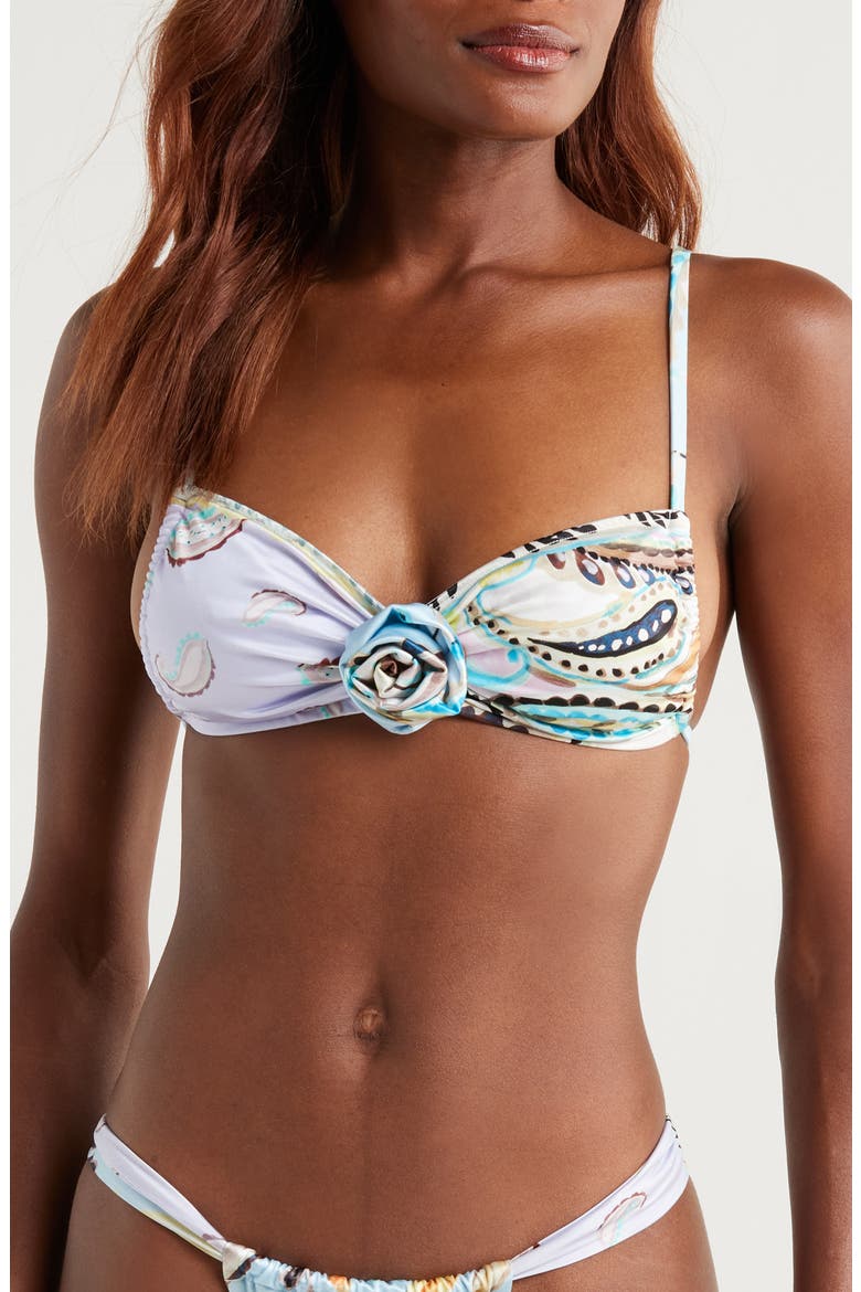 St. Barths Rosette Bikini Top, Main, color, ST. BARTHS FLORAL