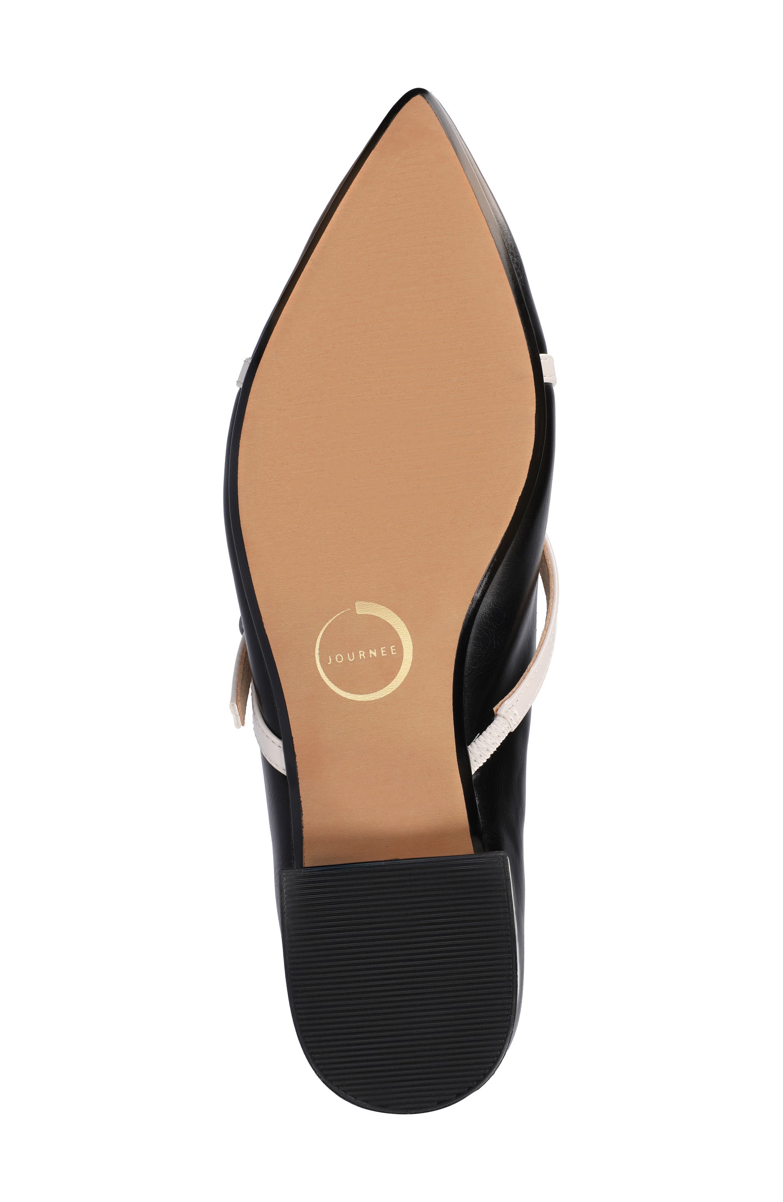 Journee Collection Camby Pointed Toe Flat, Alternate, color, Black