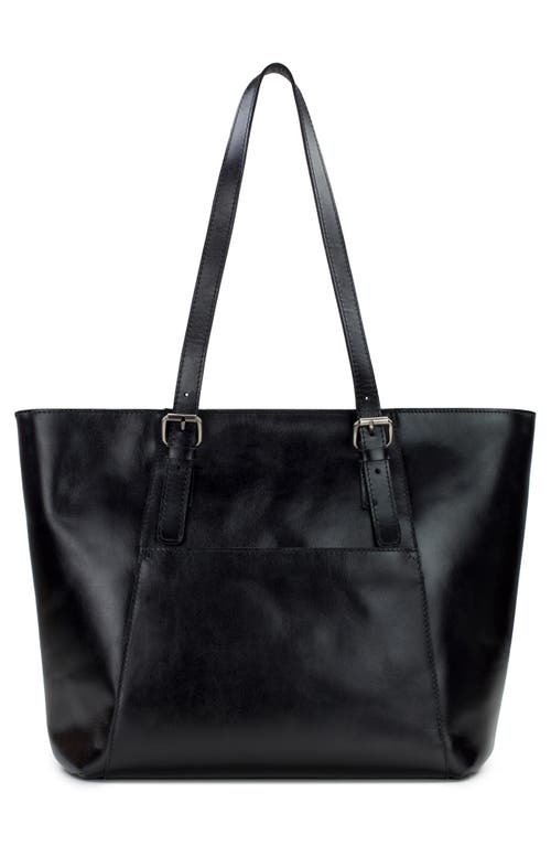 Patricia Nash Arlia Leather Tote Bag In Black