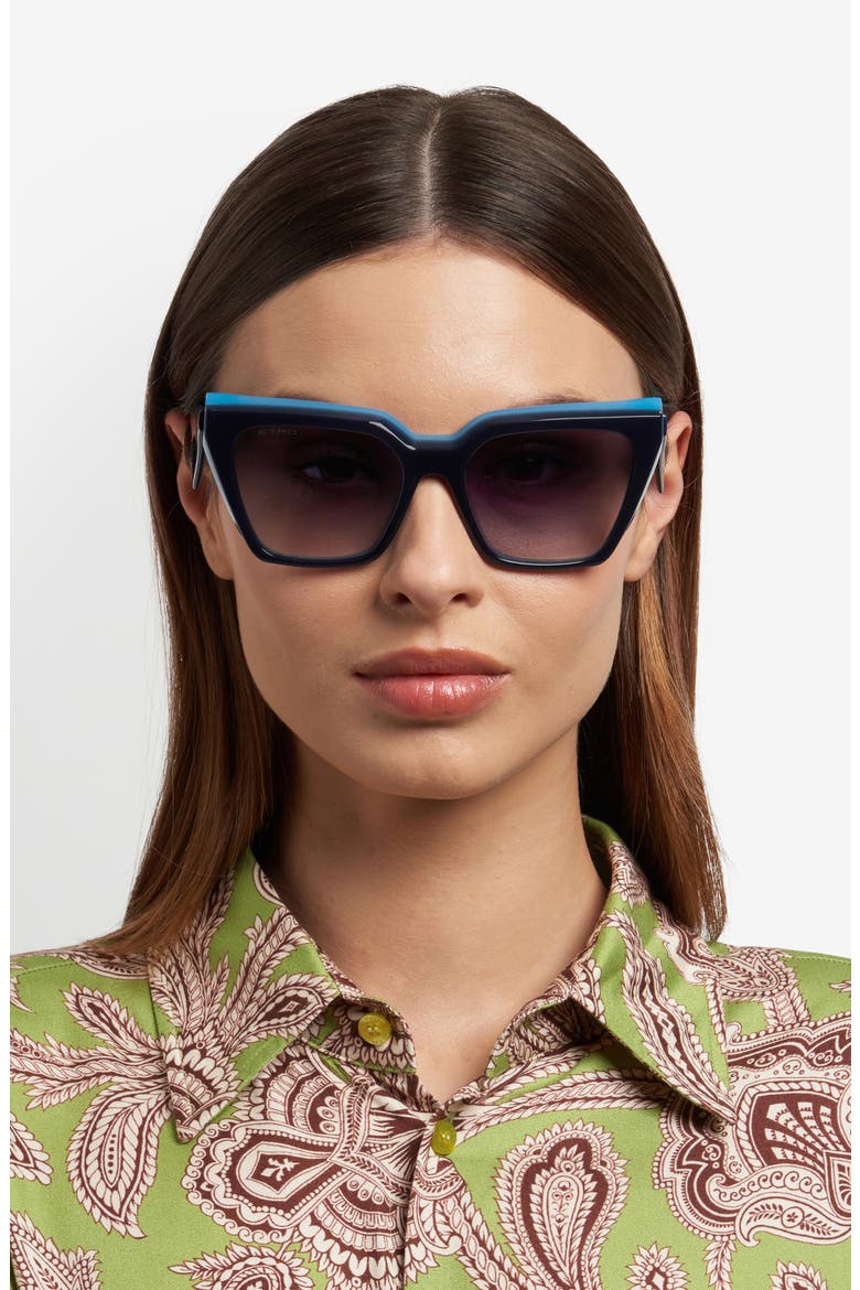 55mm Cat Eye Sunglasses, Alternate, color, 0ZX9-9O