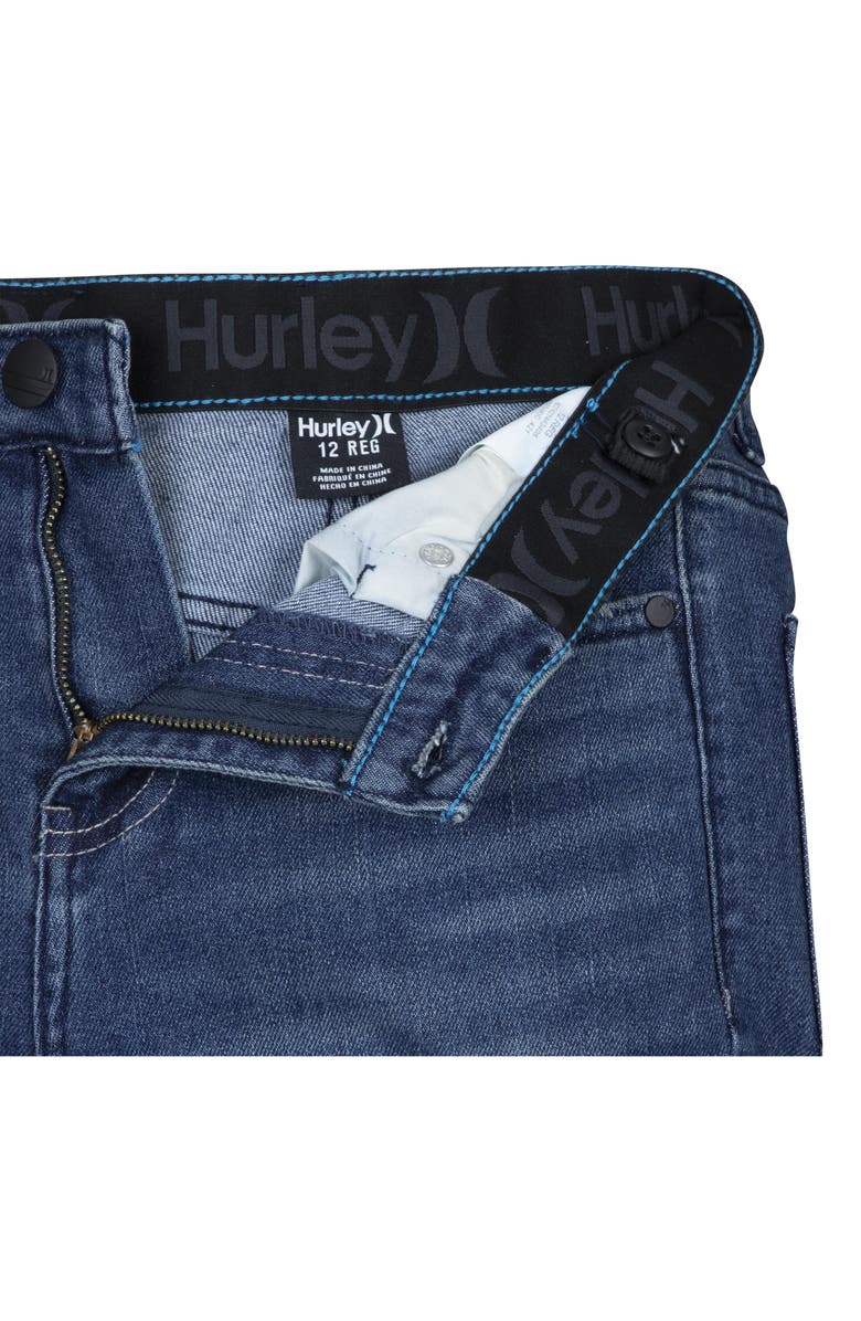 Hurley Kids' Regular Tapered 5-Pocket Denim Jeans, Alternate, color,
