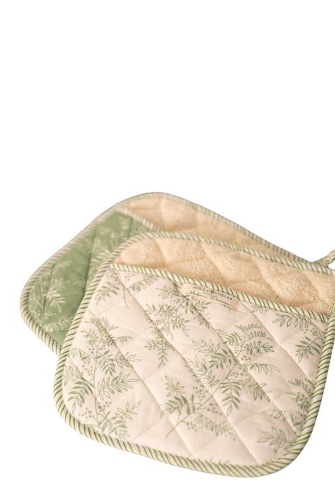 Fern Pocket Potholder, Set of 2