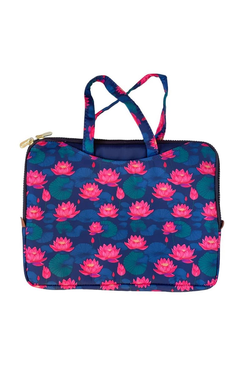 Poche Insulated Lunch Bag Sleeve Slim, Lightweight, and Portable with Handles & Pockets for Bento Boxes and Snacks, Main, color, Lotus