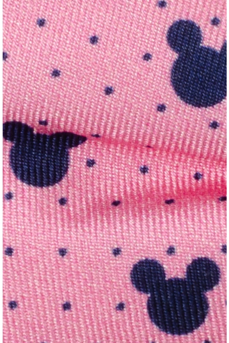 Mickey Mouse Polka Dot Silk Bow Tie, Alternate, color, PINK
