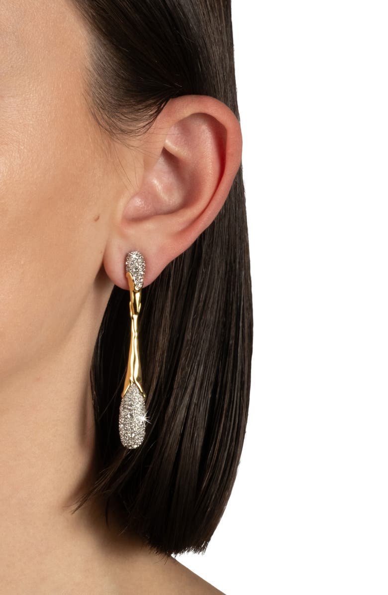 Alexis Bittar Solanales Crystal Pavé Teardrop Earrings, Alternate, color, Crystals