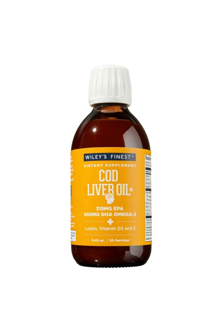 Orange Flavored Cod Liver Oil Omega-3 Supplement(50 servings), Main, color, None