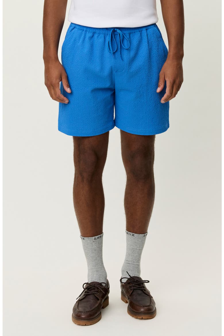 Stan Seersucker Swim Shorts, Main, color, PALACE BLUE