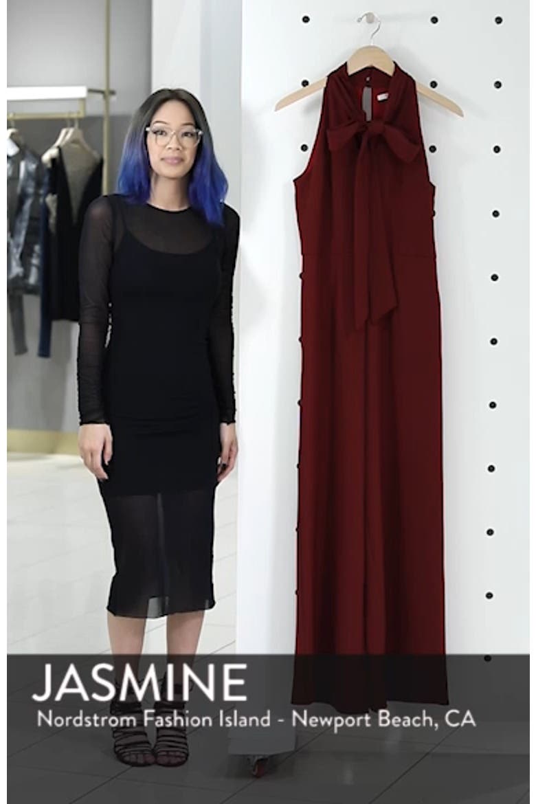 Tie-Neck Halter Jumpsuit video