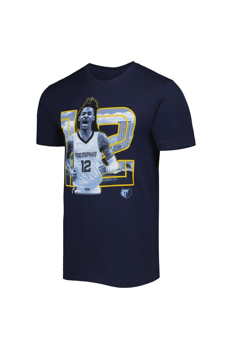 Unisex Stadium Essentials Ja Morant Navy Memphis Grizzlies Player Skyline T-Shirt, Alternate, color, Navy