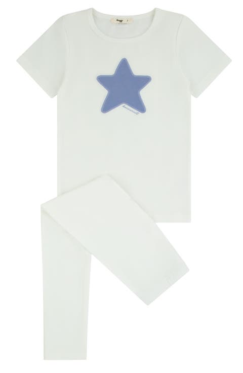 Short Sleeve Heart Star Loungewear Set
