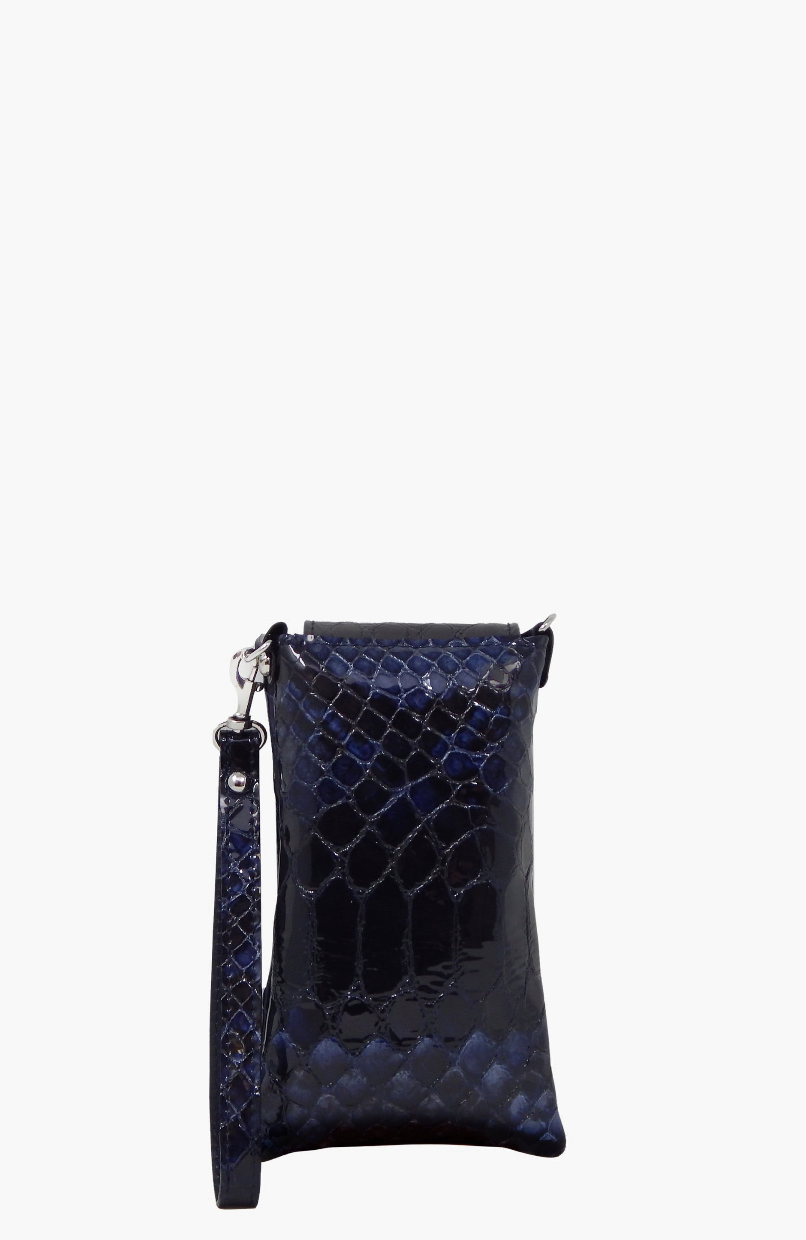 Gallop 267 Patent Leather Pouch, Alternate, color, Navy