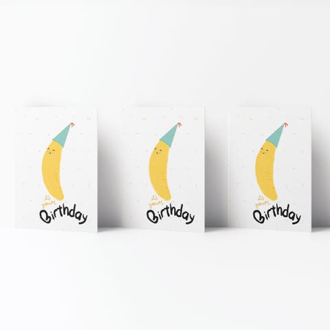 Birthday Greeting Card Pack (3ct) "Bananas It’s Your Birthday"