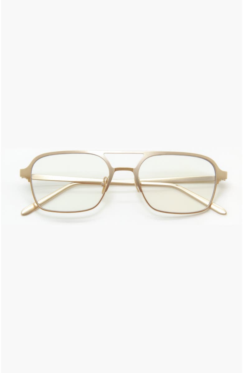 INDY Jimmy Aviator Blue Light Eyeglasses, Main, color, Gold