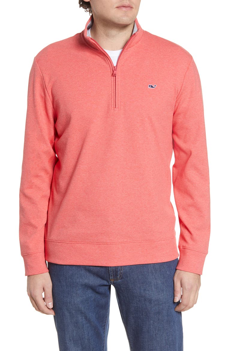 Saltwater Quarter Zip Pullover, Main, color, CUCKOO