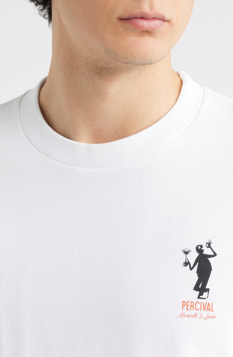 Percival Carlo Mixologist T-Shirt, Alternate, color, White