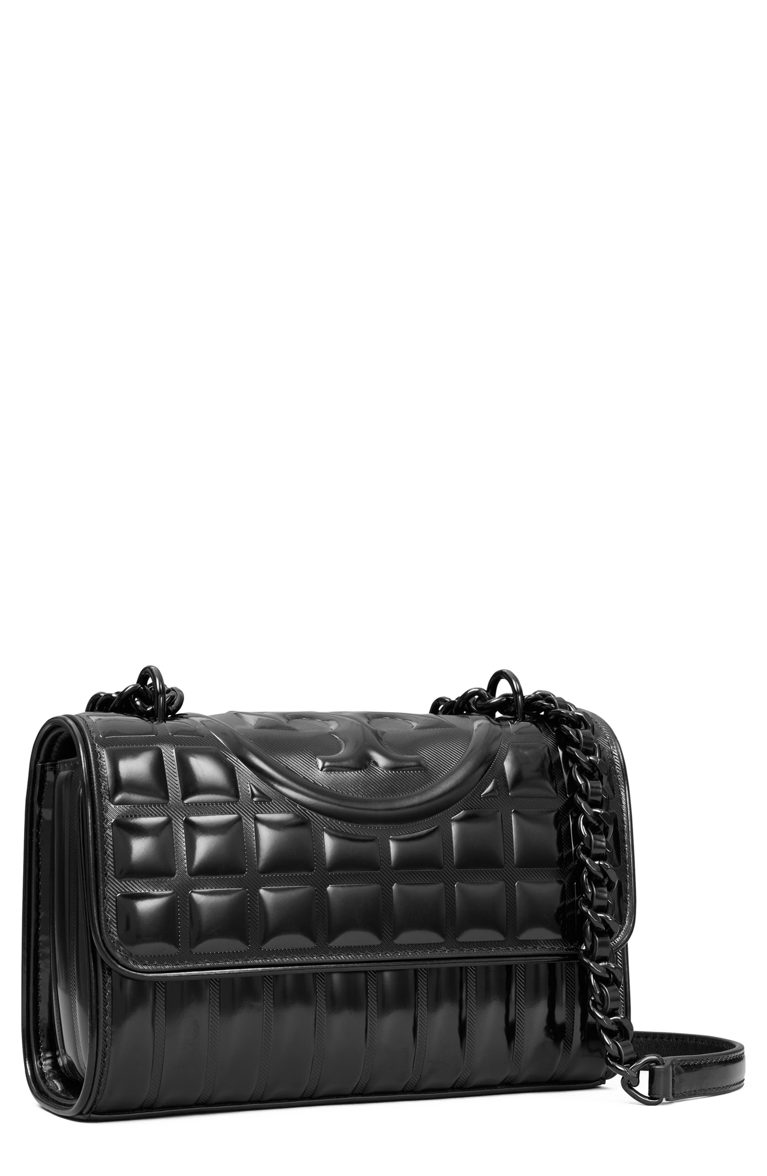 Tory Burch Fleming Metallic Convertible Shoulder Bag, Main, color, 