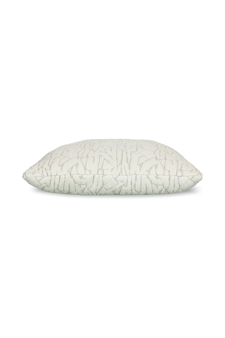 Synchronize Dimensional Chenille Ivory Indoor & Outdoor Woven Accent Pillow, Alternate, color, Ivory