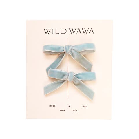 Velvet Bow Clip Set (Toddler & Little Kid)