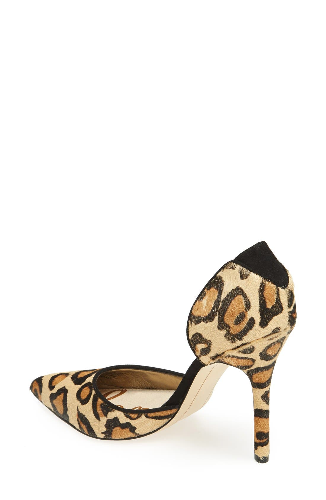 'Delilah' Calf Hair d'Orsay Pump, Alternate, color, NEW NUDE LEOPARD