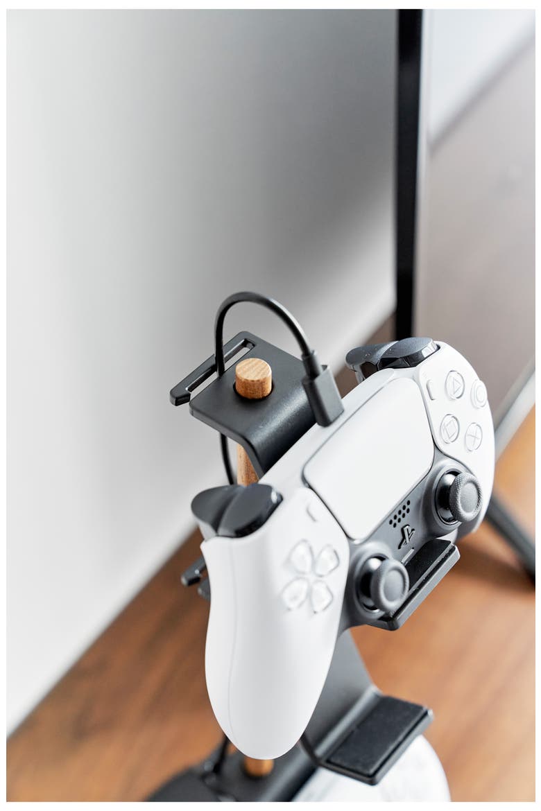 3-Tier Controller Stand, Alternate, color, BLACK
