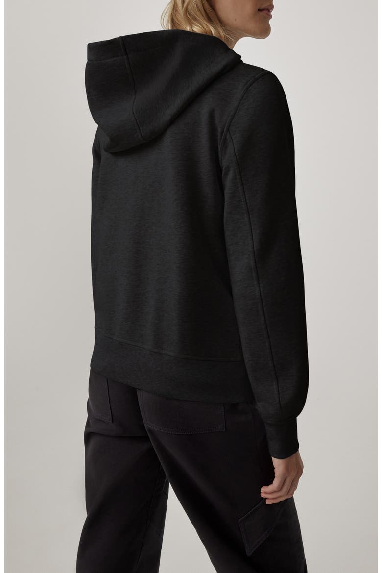 Hybridge Muskoka Full Zip Hoodie, Alternate, color, BLACK