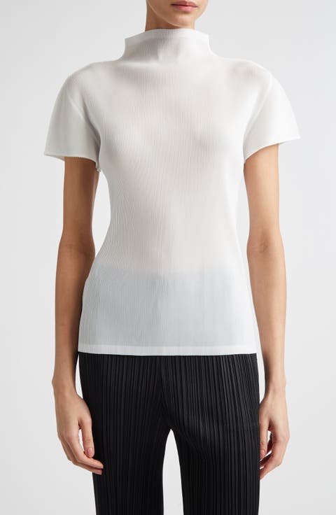 Mist Basics Funnel Neck Top