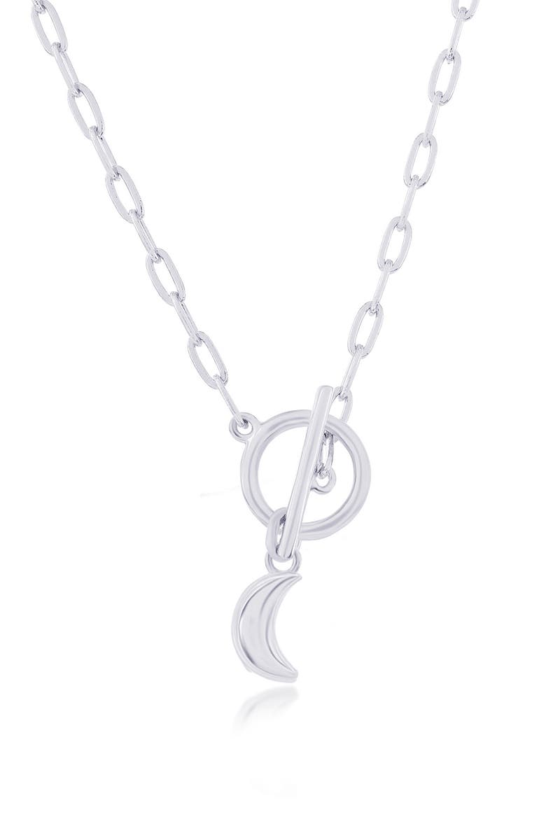 Charm Necklace, Main, color, SILVER MOON