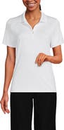 Lands' End School Uniform  Short Sleeve Feminine Fit Rapid Dry Polo Shirt