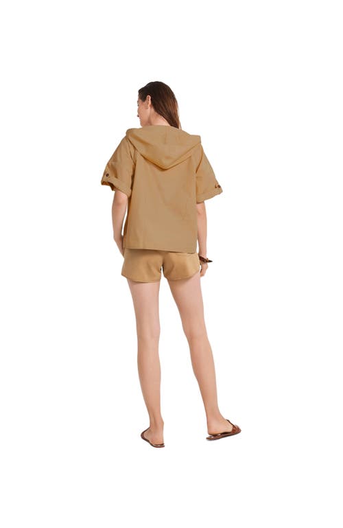 Ansea The Anorak Shirt In Khaki