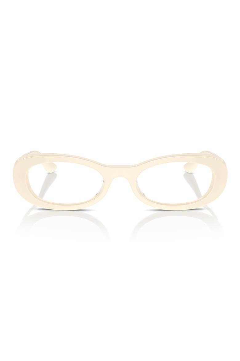 53mm Oval Optical Glasses, Main, color, IVORY
