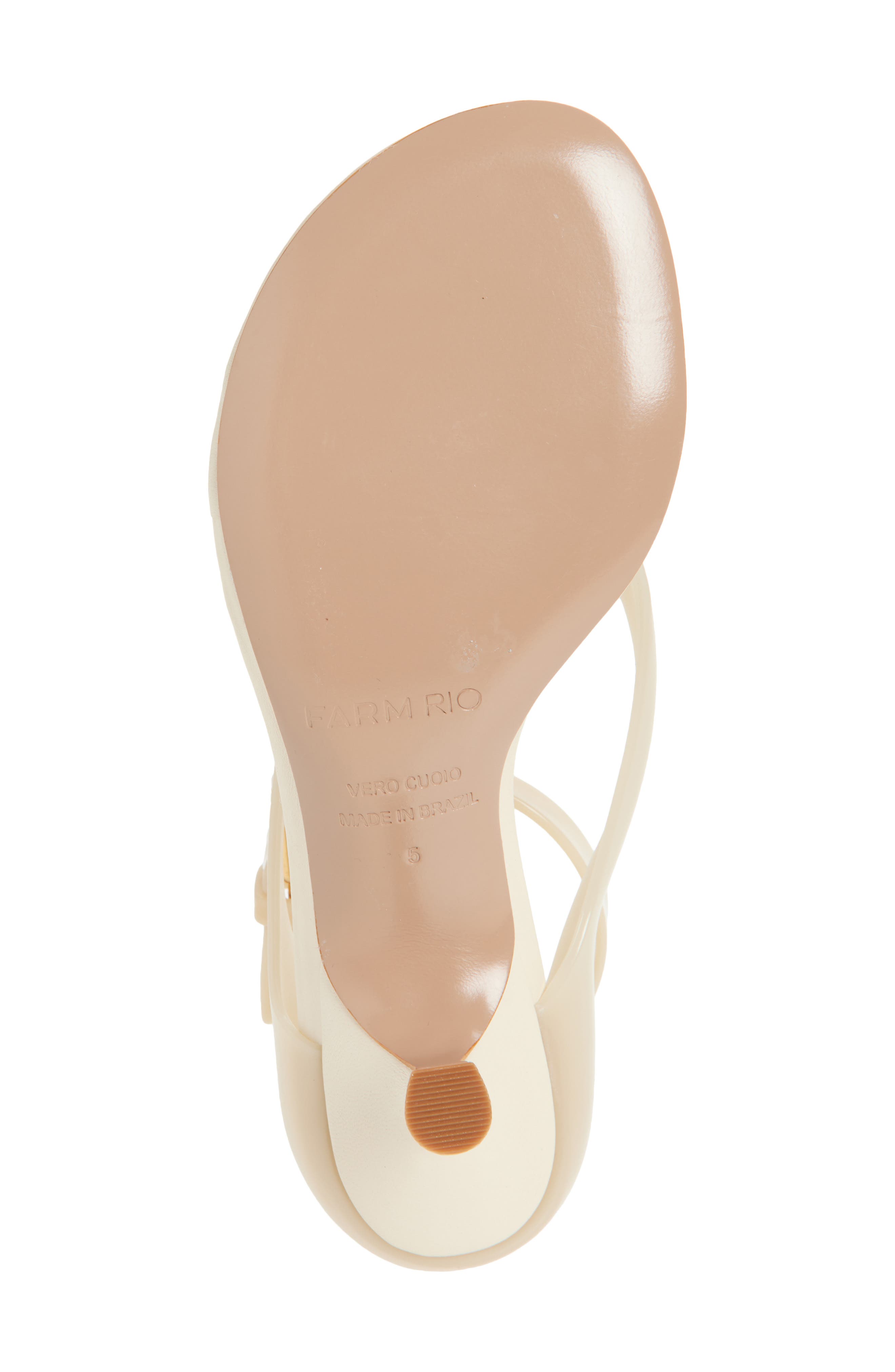 FARM Rio Jelly Kitten Heel Sandal, Alternate, color, Ivory